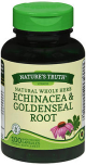 Nature's Truth Natural Whole Herb Echinacea & Goldenseal Root Quick Release Capsules