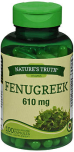 Nature's Truth Fenugreek 610 mg Herbal Supplement Capsules