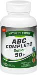 Nature's Truth ABC Complete Senior 50+ Multivitamin Mineral Supplement Coated Caplets