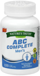 Nature's Truth ABC Complete Men's Multivitamin Mineral Supplement Coated Caplets