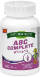 Nature's Truth ABC Complete Women's Multivitamin Mineral Supplement Coated Caplets