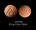 ASPIRIN 81MG CHW TAB RELI1 36