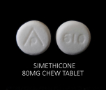 SIMETHICONE 80MG CHW REL 100