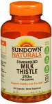 Sundown Naturals Standardized Milk Thistle 240 mg Herbal Supplement Capsules