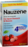 Nauzene Upset Stomach & Nausea Chewable Tablets Wild Cherry Flavor