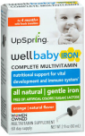 UpSpring Wellbaby Iron Complete Multivitamin Natural Orange Flavor