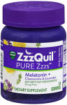ZzzQuil Pure Zzzs Melatonin + Chamomile & Lavender Gummies Wildberry Vanilla Flavor
