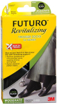 FUTURO Revitalizing Trouser Socks for Women Knee Highs Large Black Moderate