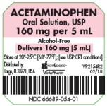 ACETAM OS UD 160MG 5ML VIS100