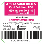 ACETAM OS 650MG 20.3ML VIS100