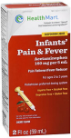 Health Mart Infants' Pain & Fever Suspension Liquid Cherry Flavor