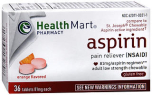 Health Mart Adult Low Dose Aspirin 81 mg Chewable Tablets Orange Flavor