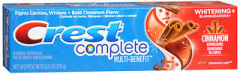 Crest Complete Toothpaste Whitening + Cinnamon Rush - 6 oz
