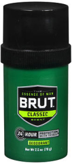 Brut Deodorant Solid Classic Scent - 2.5 oz