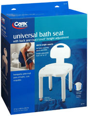 Carex Universal Bath Seat With Back B671-00