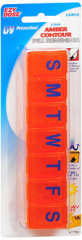 Ezy Dose 7-Day Amber Contour Pill Reminder Large #67790 - 1 Each