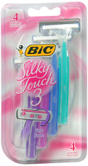 Bic Silky Touch 3 Shavers - 4 ct