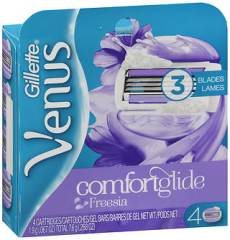 Gillette Venus Breeze 2 in 1 Cartridges with Shave Gel Bars - 4 ct