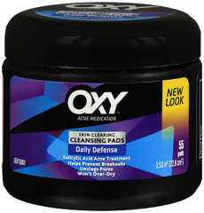 OXY Acne Medication Skin Clearing Cleansing Pads Daily Defense