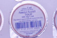 FERR SU LIQ 300MG5ML HOSP 100@