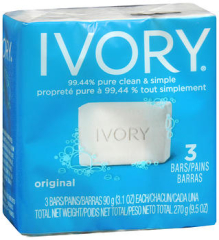 Ivory Simply Bar Soap Original - 3 ea.