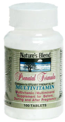 Nature's Blend Prenatal Multivitamin with Minerals Tablets