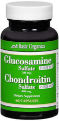 Basic Organics Glucosamine Sulfate and Chondroitin Capsules - 60 ct