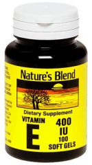 Nature's Blend Vitamin E IU - 100 Softgels