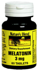 Nature's Blend Melatonin 3 mg Tablets - 60 ct