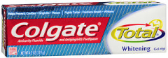 Colgate Total Whitening Anticavity Fluoride and Antigingivitis Toothpaste Gel - 4.2 oz