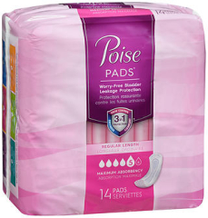 Poise Pads Regular Length Maximum Absorbency