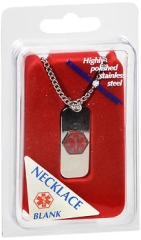 EMERG ALERT Blank Necklace