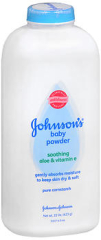 JOHNSON'S Powder Aloe & Vitamin E