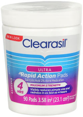 Clearasil Ultra Rapid Action Pads - 90 ct