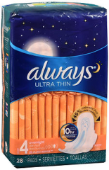 Always Ultra Thin Pads with Flexi-Wings Overnight