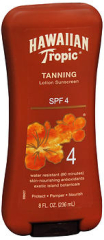 Hawaiian Tropic Tanning Lotion Sunscreen SPF 4 - 8 oz