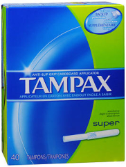 Tampax Flushable Super Tampons - 40 ea.