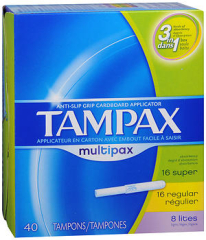 Tampax Flushable Multipack Tampons - 40 ea.