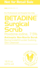 BETADINE SURG SCRUB HOSP  16OZ