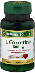 Nature's Bounty L-Carnitine 500 mg Caplets - 30 ct