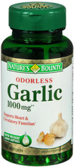 Nature's Bounty Odorless Garlic 1000 mg - 100 Softgels