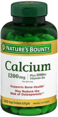 Nature's Bounty Calcium 1200 mg Per Serving Plus Vitamin D Softgels - 100 ct