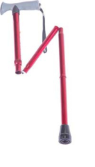 CANE FOLDING RED M108-6