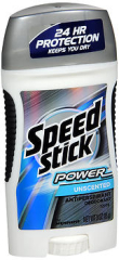 Speed Stick Power Anti-Perspirant Deodorant Unscented - 3 oz