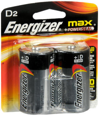 Energizer MAX Alkaline Batteries D - 2 pk