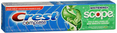 Crest Complete Toothpaste Whitening Plus Scope - 2.7 oz