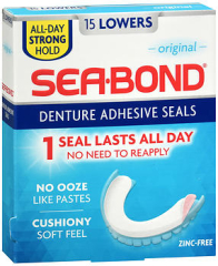 Sea-Bond Denture Adhesive Wafers Original, Uppers - 15 ea.