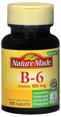 Nature Made Vitamin B-6 100 mg - 100 Tablets