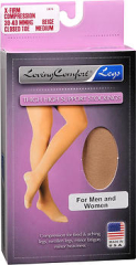 Loving Comfort Thigh High Support Stockings X-Firm Medium Beige Closed Toe