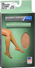 Loving Comfort Knee-High Compression Hose - Beige - Medium